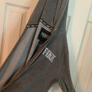 Victoria Secret PINK velvet zip up